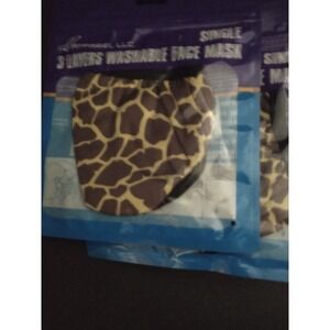 Lot Of 24 Giraffe Washable Face Masks